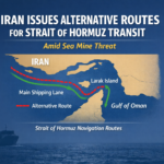 Iran Issues Alternative Routes for Strait of Hormuz Transit Amid Sea Mine Threat