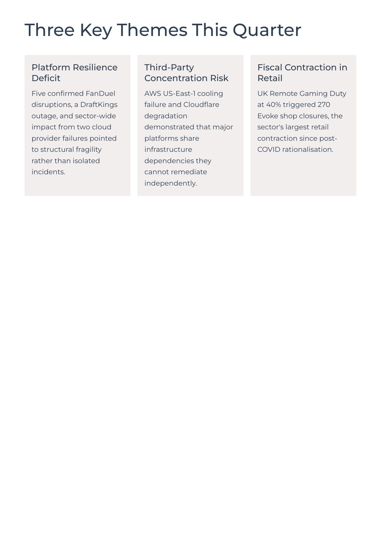 Three Key Themes