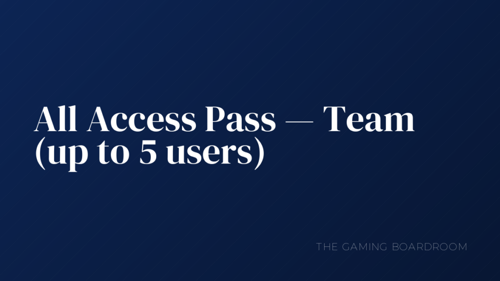All Access Pass — Team (up to 5 users)