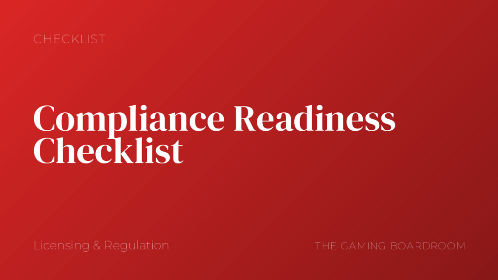 Compliance Readiness Checklist