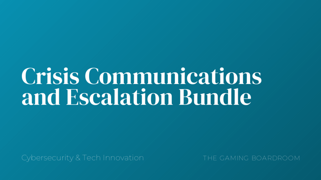 Crisis Communications and Escalation Bundle