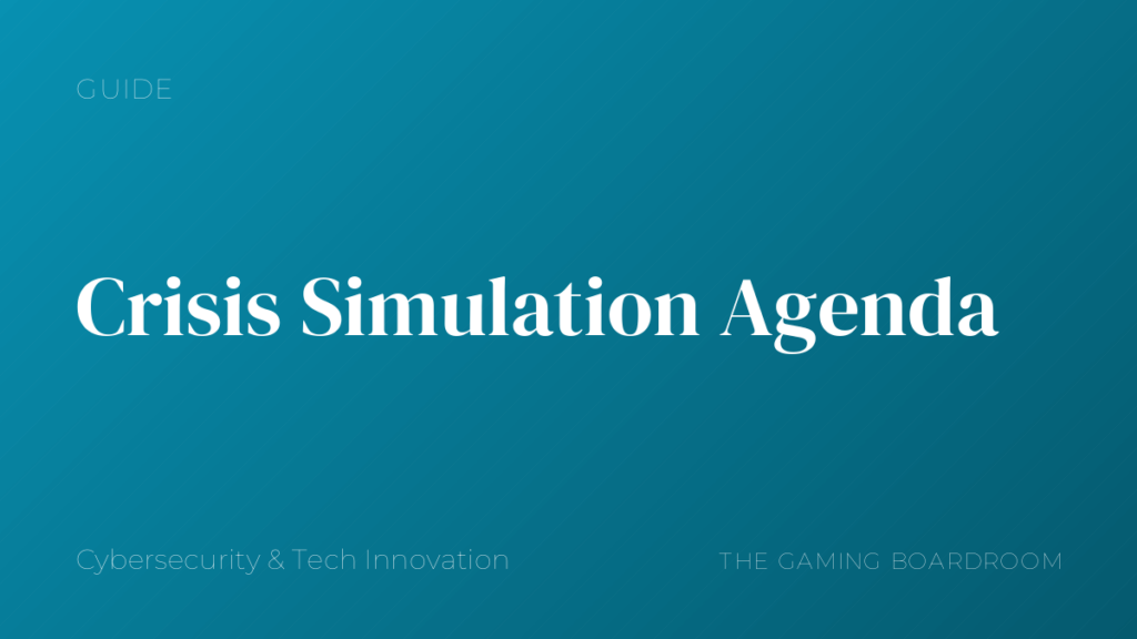 Crisis Simulation Agenda