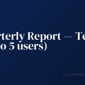 Quarterly Report — Team (up to 5 users)