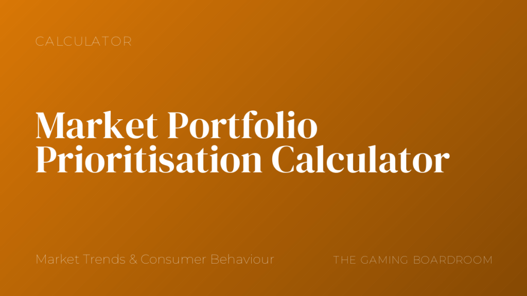 Market Portfolio Prioritisation Calculator