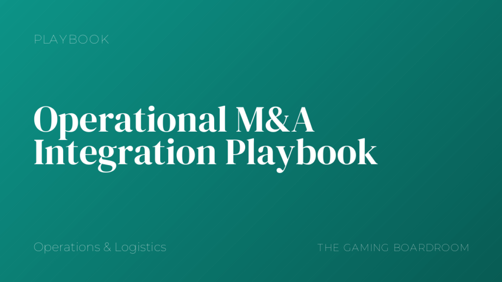 Operational M&A Integration Playbook