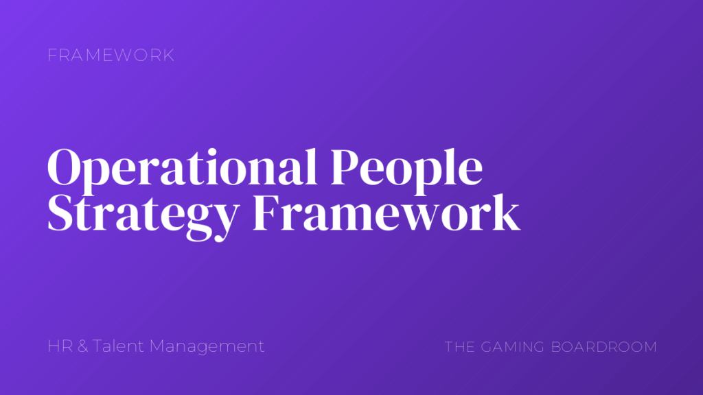 Operational People Strategy Framework