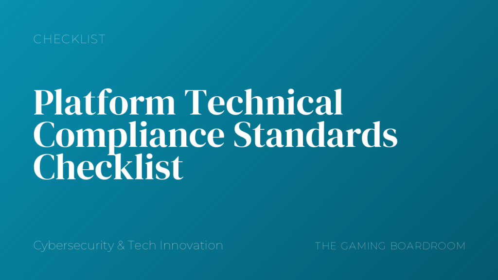Platform Technical Compliance Standards Checklist
