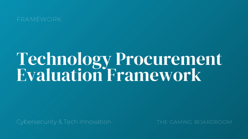 Technology Procurement Evaluation Framework