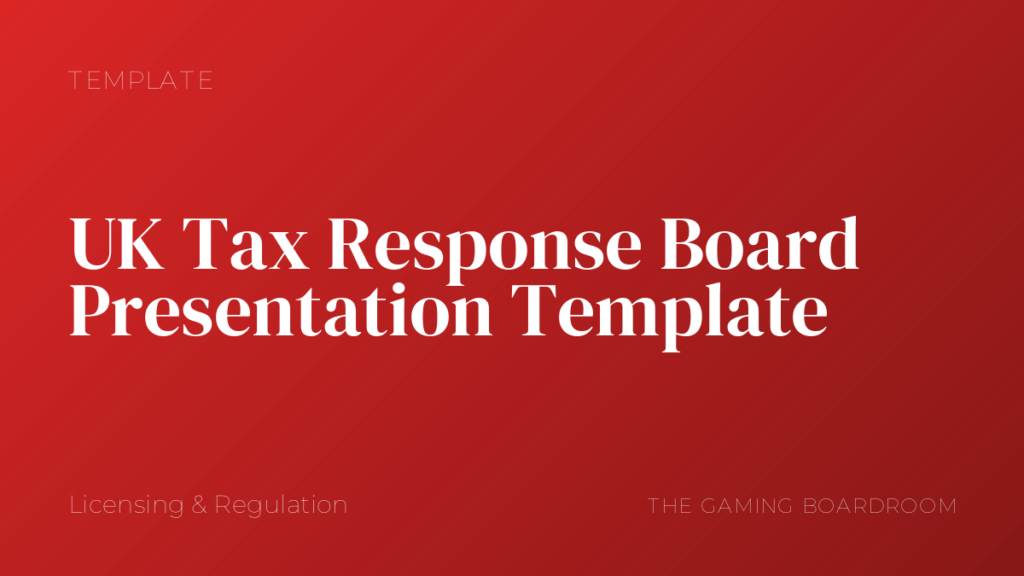 UK Tax Response Board Presentation Template